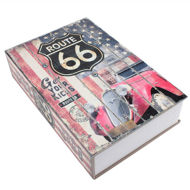 Decopatent® Boekkluis L - ROUTE 66 - Geheime Kluis - Booksafe -