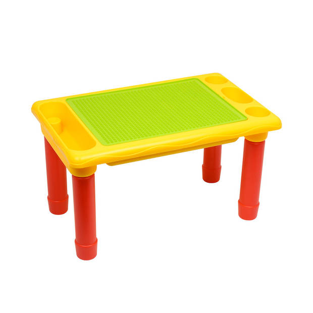 Decopatent® - Kindertafel Bouwtafel - Speeltafel met bouwplaat (Voor