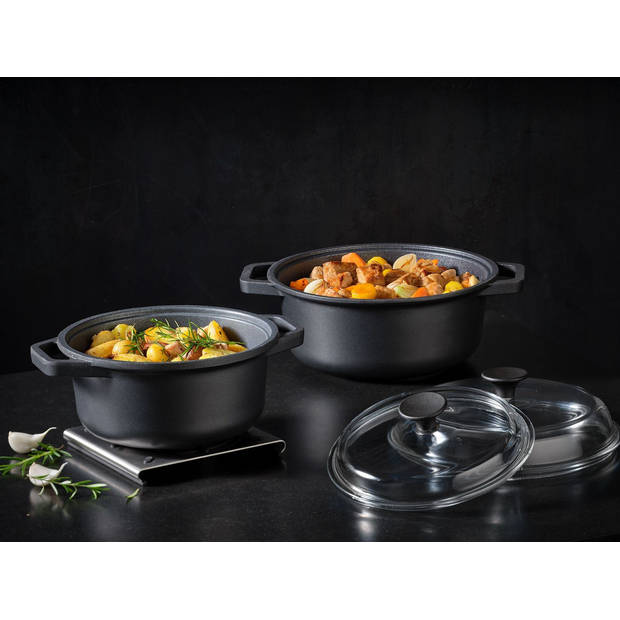 Rösle Keuken - Cadini Braadpan 3,9 liter ProResist - Aluminium - Zwart