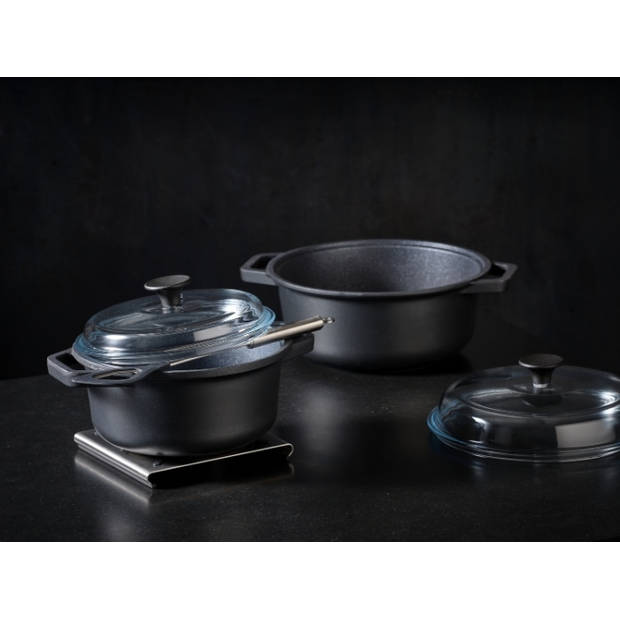 Braadpan, Ø 20 cm, 2.9 L, ProResist Non-Stick, Incl. Handvat Beschermers - Rösle Cadini