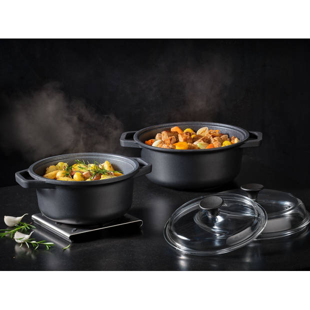 Rösle Keuken - Cadini Braadpan 2,9 liter ProResist - Aluminium - Zwart