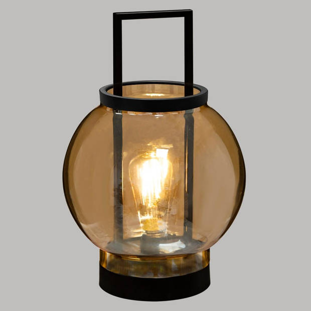 LED-lamp Lantarn Amber - Werkt op batterijen (incl. lamp) - H31,5 cm