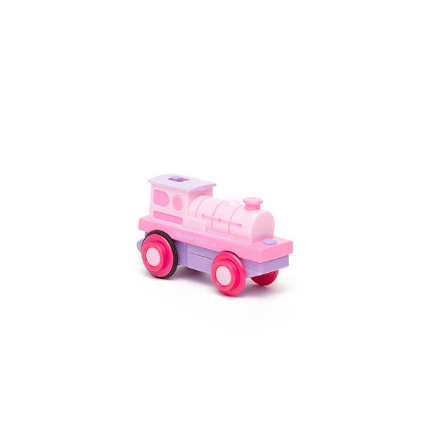Bigjigs Krachtige Roze Locomotief (Batterij) (6)