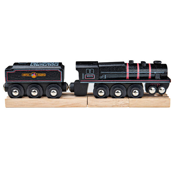 Bigjigs Houten Replica Stoomlocomotief - Black 5