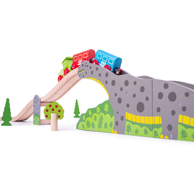 Bigjigs Houten Treinrails Dinosaurus Brug - Brontosaurus