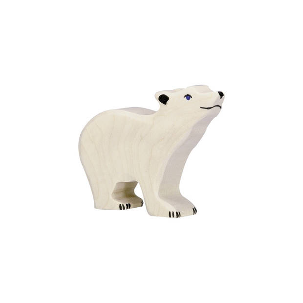 Holztiger Polar bear, small, head raised