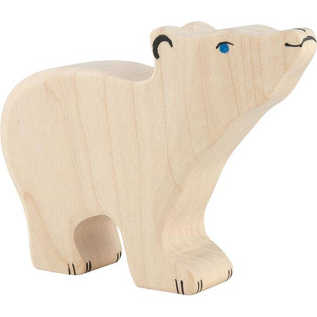 Holztiger Polar bear, small, head raised