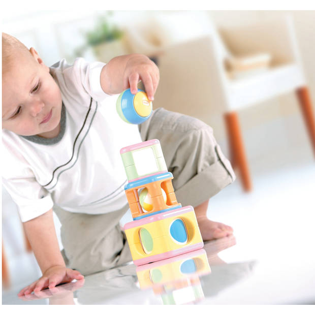 Tolo Baby Activiteitenspeelgoed Stapeltoren Pastelkleur - 4-delig