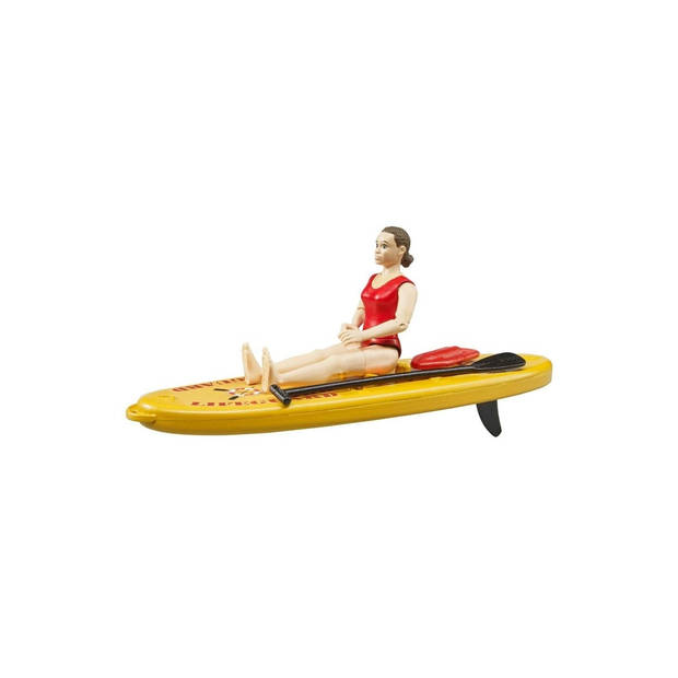 Bruder bworld lifeguard met stand up paddle board (62785)