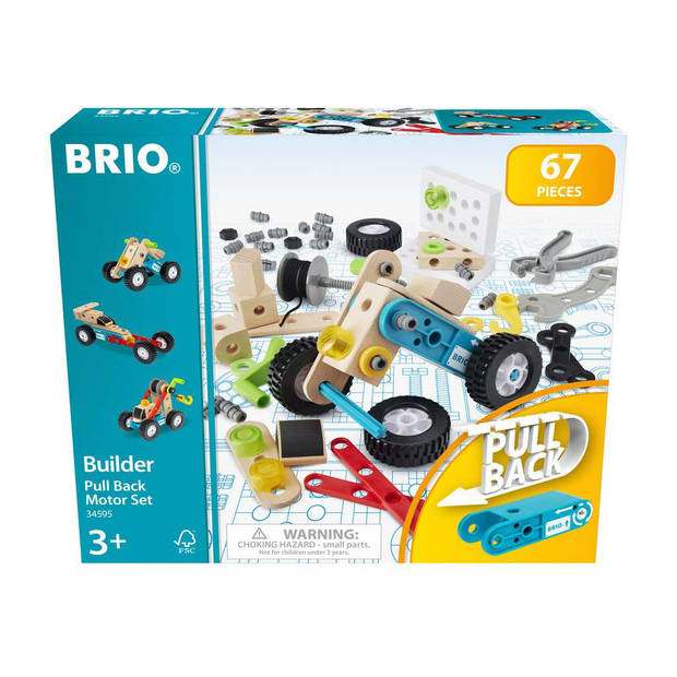 Brio Builder Pullback Motor bouwset - 67-delig