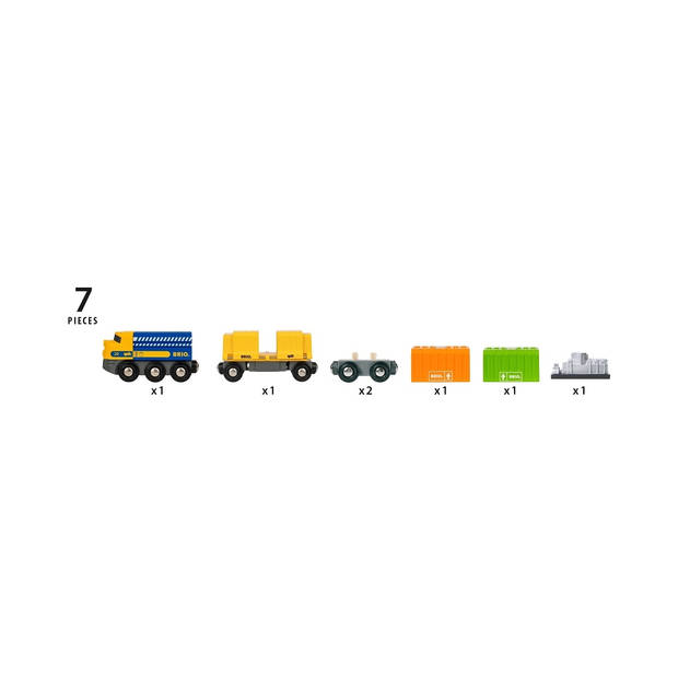 BRIO Vrachttrein met drie wagons - 33982