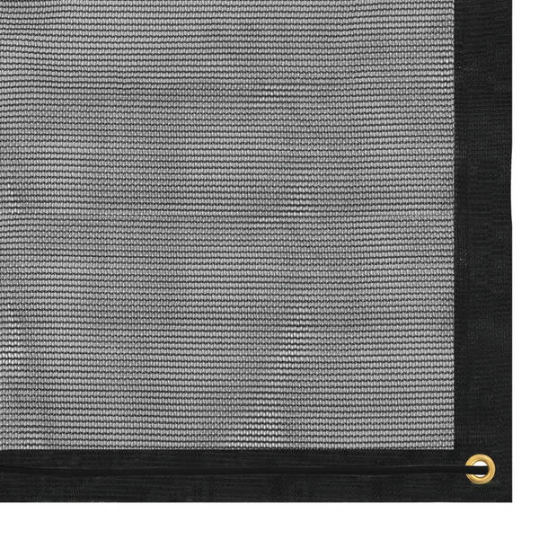 vidaXL Aanhangwagennet 2x3 m HDPE zwart