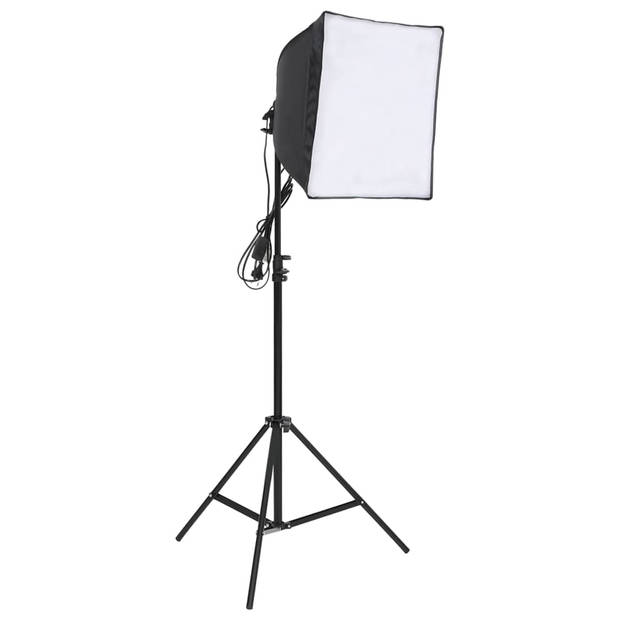 vidaXL Fotostudioset met verlichtingsset en achtergrondscherm