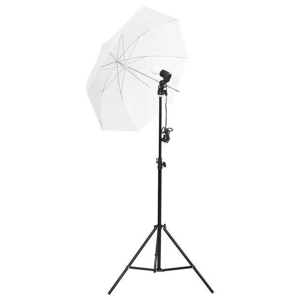 vidaXL Fotostudioset met verlichtingsset, achtergrond en reflector