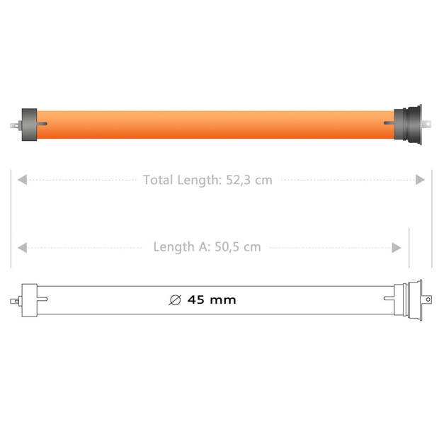 vidaXL Buismotoren 8 st 50 Nm