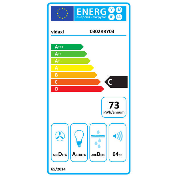 vidaXL Afzuigkap hangend met aanraaksensor LCD 37 cm staal