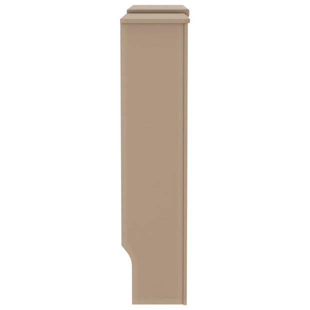 The Living Store Radiatorombouw - MDF - 142-205 x 20.5 x 82 cm - Verticale gelat