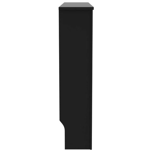 The Living Store Radiatorombouw - MDF - 112 x 19 x 81 cm - Zwart