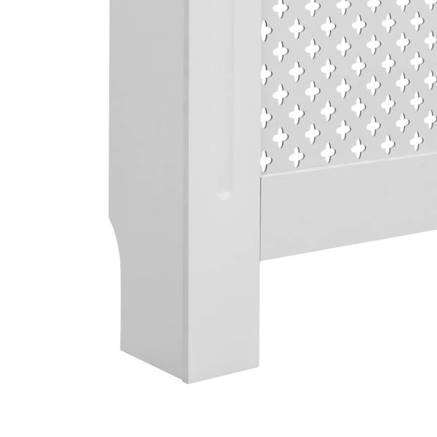 vidaXL Radiatorombouw 172x19x81,5 cm MDF wit