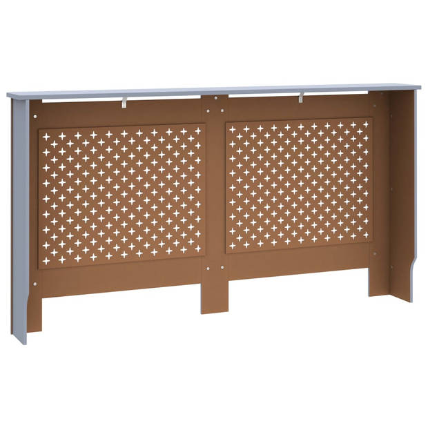 The Living Store Radiatorombouw - Antraciet - 152 x 19 x 81 cm - MDF