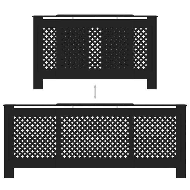 The Living Store Radiatorombouw - 142-205 x 20.5 x 82 cm - MDF