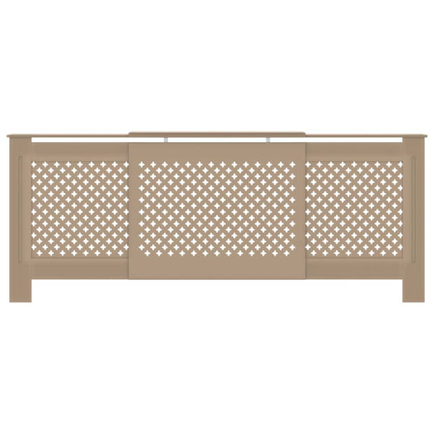 The Living Store Radiatorkast - MDF - 142-205 x 20.5 x 82 cm