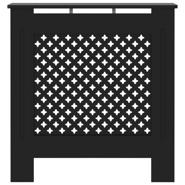 The Living Store Radiatorkast - MDF - 78 x 19 x 81.5 cm - zwart