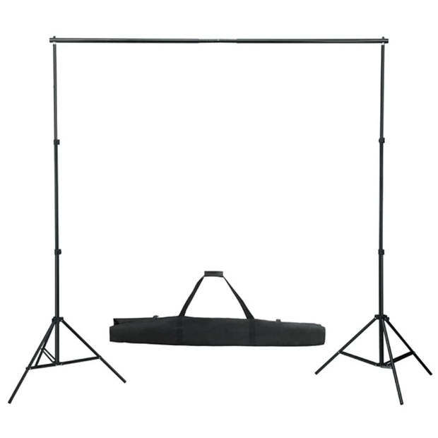 vidaXL Fotostudioset met lampen, paraplu's, achtergrond en reflector