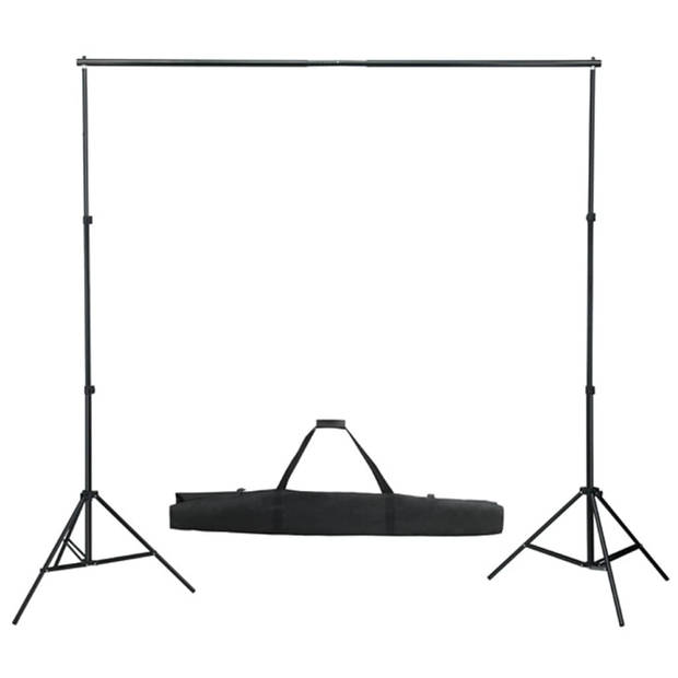 vidaXL Fotostudioset met lampen, paraplu's, achtergrond en reflector