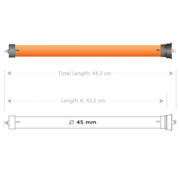 vidaXL Buismotoren 8 st 20 Nm