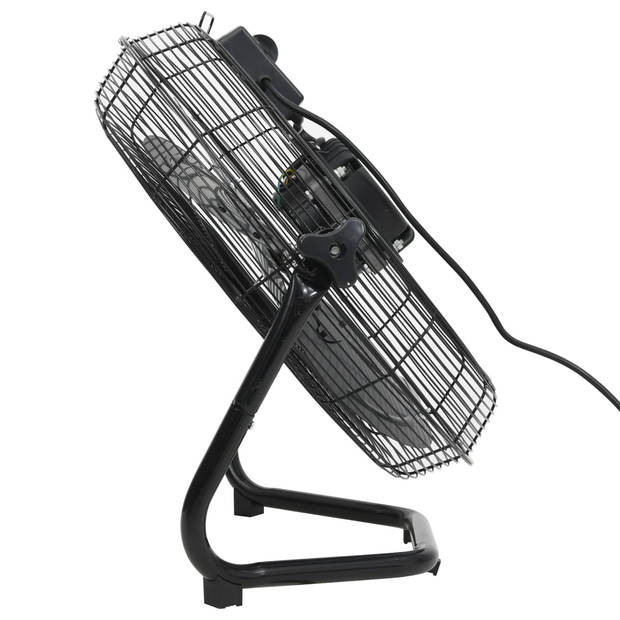 vidaXL Vloerventilator 3 snelheden 120 W 60 cm zwart