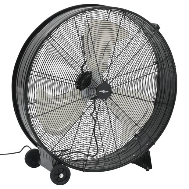 vidaXL Trommelventilator industrieel 240 W 77 cm zwart