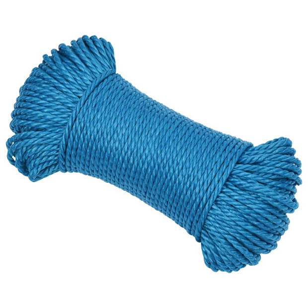 vidaXL Werktouw 3 mm 250 m polypropeen blauw