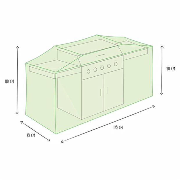 Velleman - Buitenhoes voor barbecue 175 cm