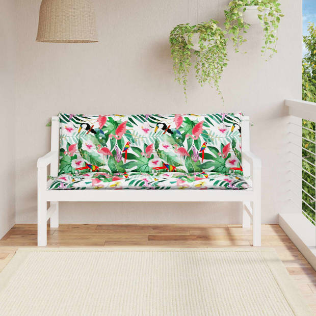The Living Store Tuinbankkussen - polyester - comfortabel zitkussen - waterafstotend - 150x50x7cm