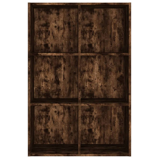 vidaXL Boekenkast/dressoir 66x30x98 cm bewerkt hout gerookt eikenkleur