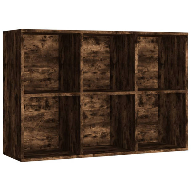 vidaXL Boekenkast/dressoir 66x30x98 cm bewerkt hout gerookt eikenkleur