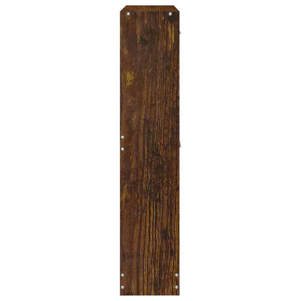 vidaXL Schoenenkast 59x17x81 cm bewerkt hout gerookt eikenkleurig