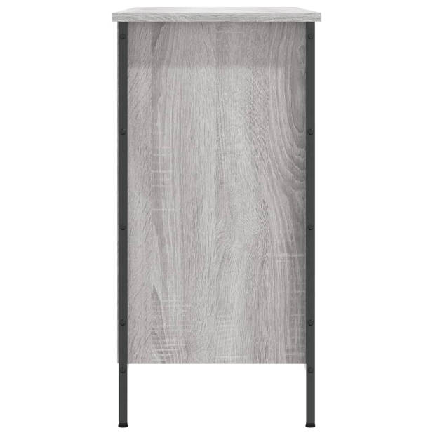 vidaXL Schoenenkast 100x35x70 cm bewerkt hout grijs sonoma eikenkleur