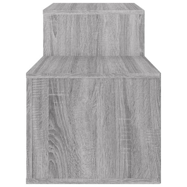vidaXL Schoenenkast 150x35x45 cm bewerkt hout grijs sonoma