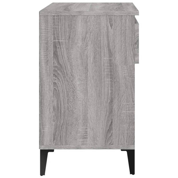 vidaXL Schoenenkast 70x36x60 cm bewerkt hout sonoma grijs