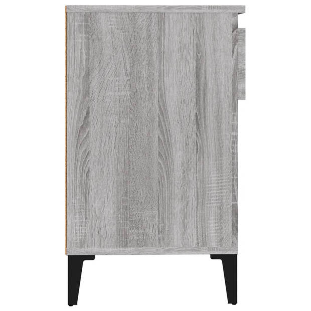 The Living Store Schoenenkast - Grijs Sonoma Eiken - 102 x 36 x 60 cm - Duurzaam materiaal