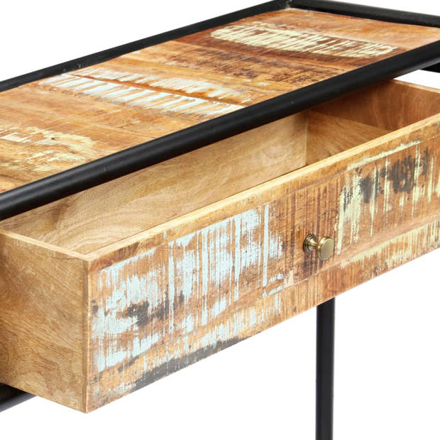 vidaXL Wandtafel 118x30x75 cm massief gerecycled hout