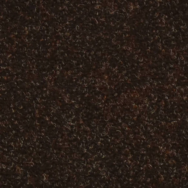 vidaXL Trapmatten zelfklevend 10 st 56x17x3 cm naaldvilt bruin