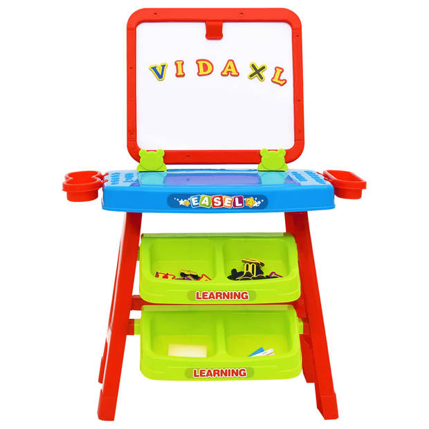 vidaXL Leerbord voor kinderen Easel and Learning 3-in-1