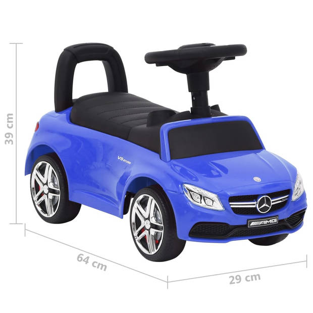 vidaXL Loopauto Mercedes Benz C63 blauw