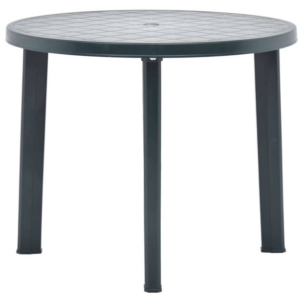 vidaXL Tuintafel 89 cm kunststof groen