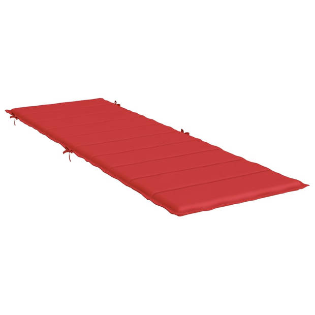 vidaXL Ligbedkussen 186x58x3 cm oxford stof rood