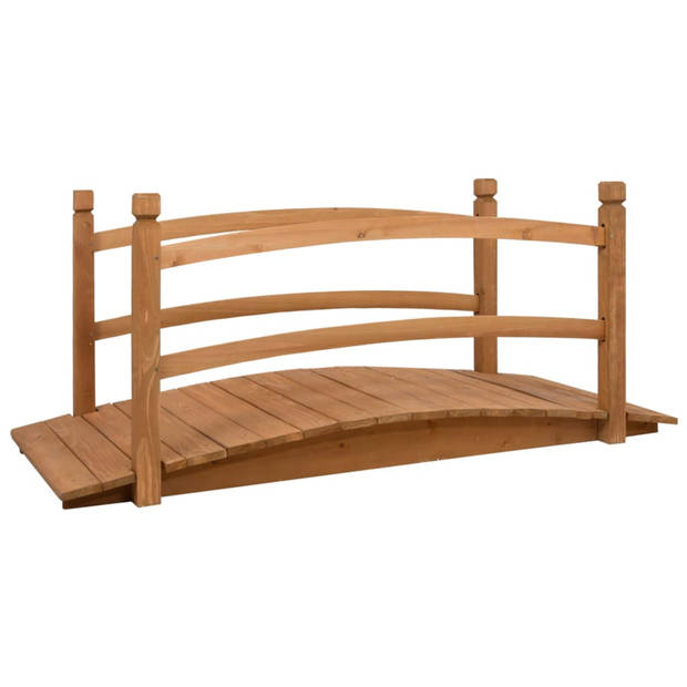 vidaXL Tuinbrug 140x60x60 cm massief vurenhout