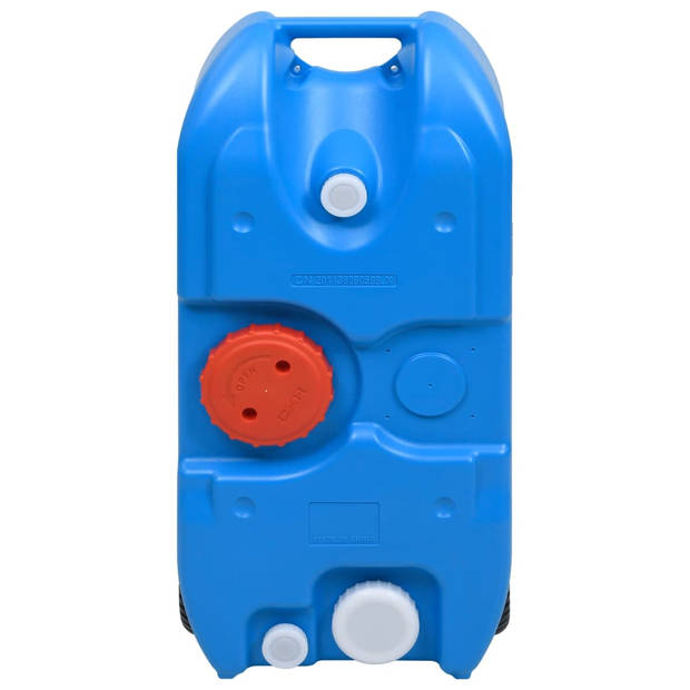 vidaXL Watertank op wielen 40 L blauw